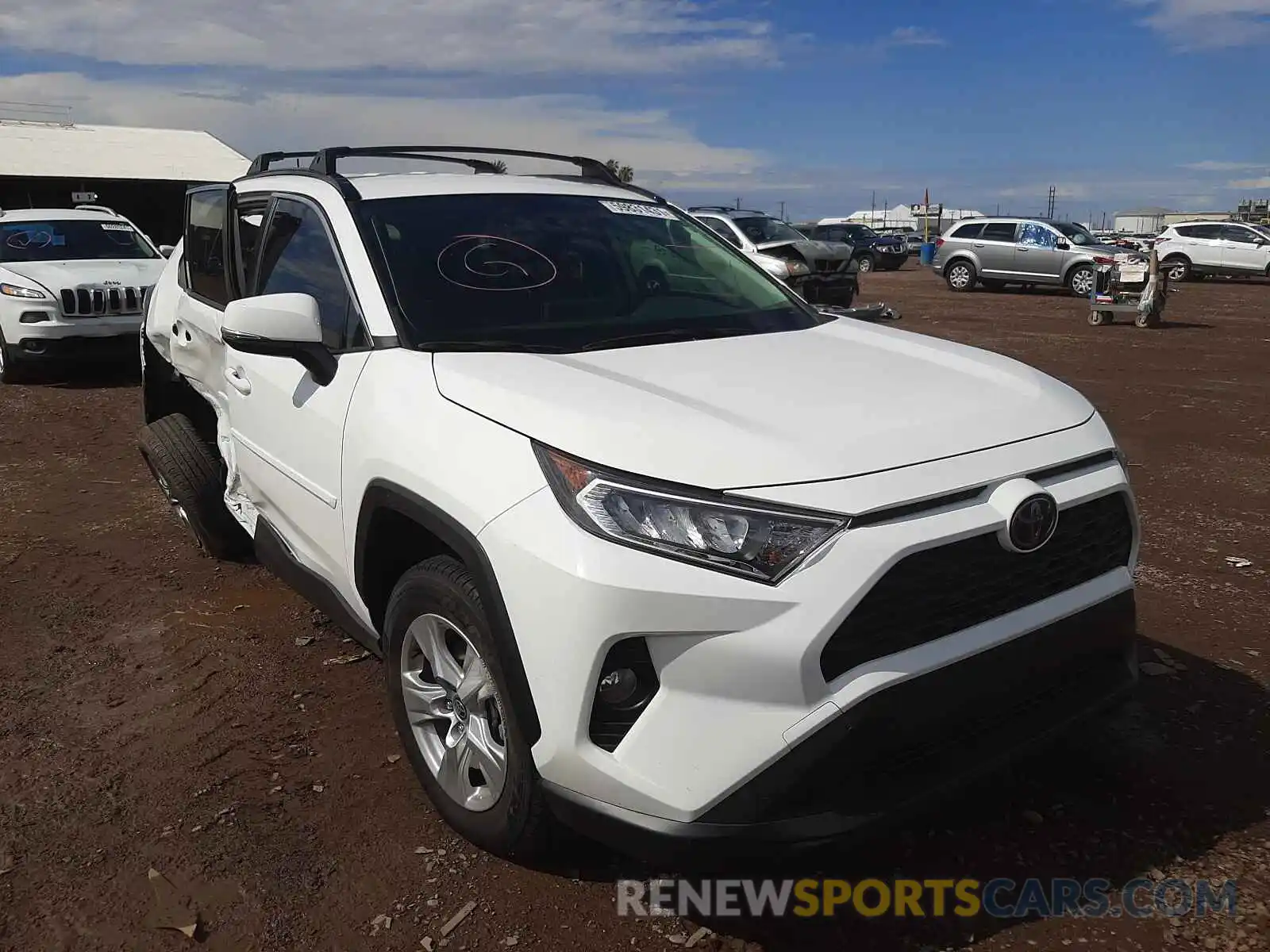 1 Photograph of a damaged car JTMP1RFV5MD077660 TOYOTA RAV4 2021