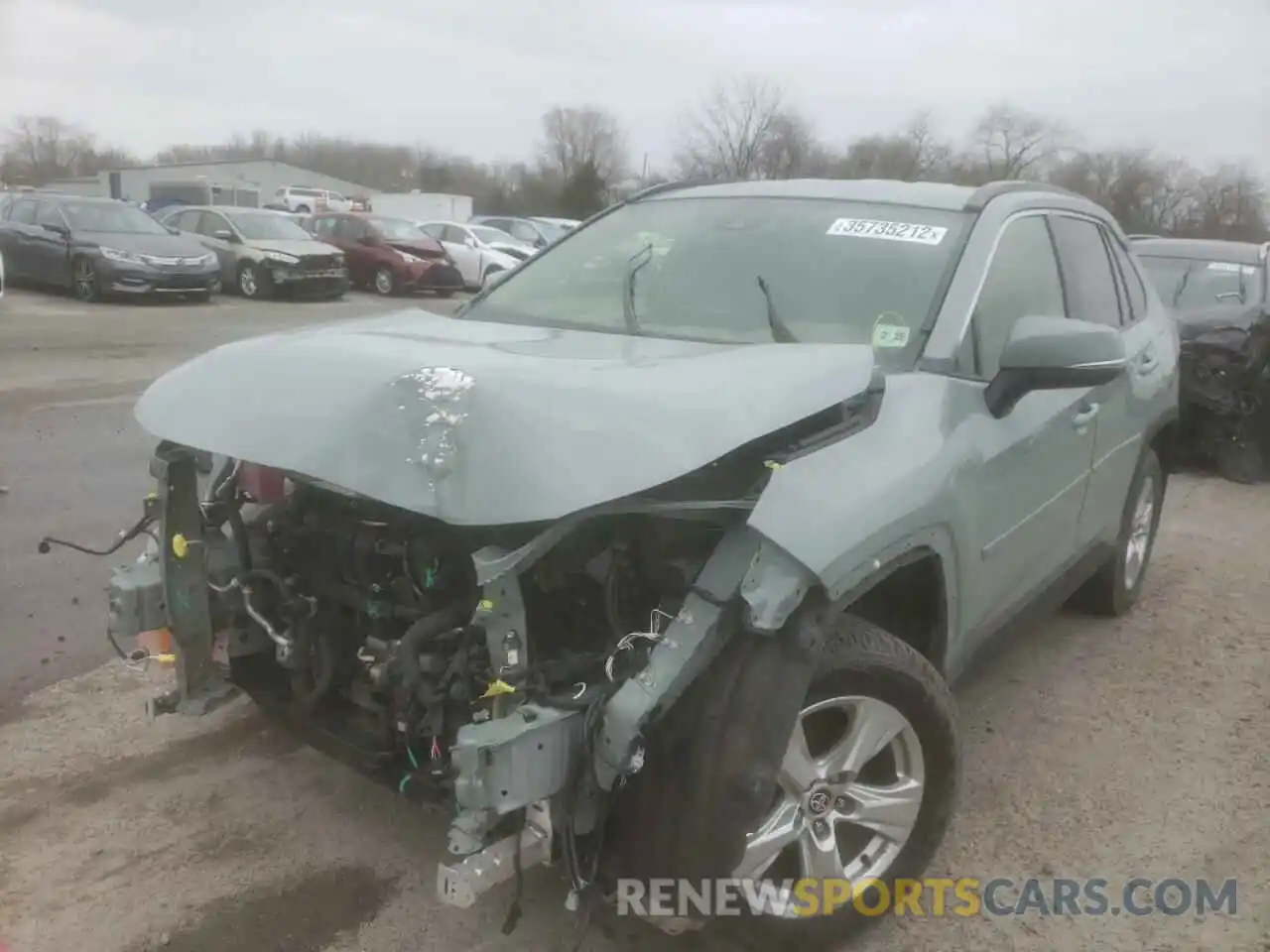 2 Photograph of a damaged car JTMP1RFV7MD078213 TOYOTA RAV4 2021