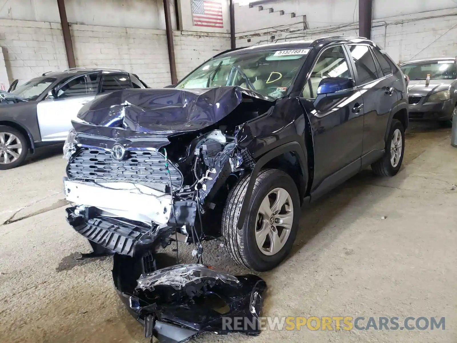 2 Photograph of a damaged car JTMP1RFV8MD069360 TOYOTA RAV4 2021