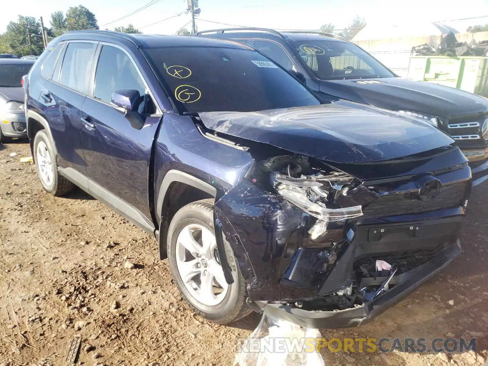 1 Photograph of a damaged car JTMP1RFVXMD073099 TOYOTA RAV4 2021