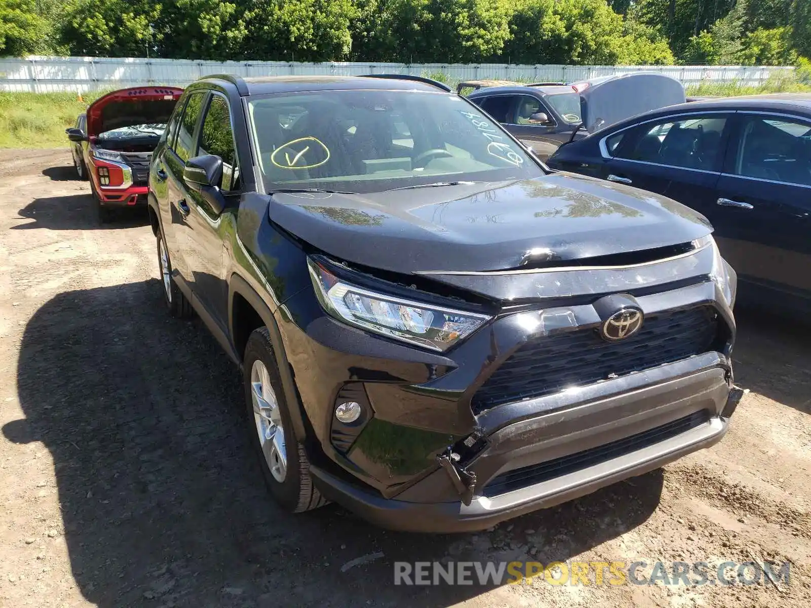 1 Photograph of a damaged car JTMP1RFVXMD077184 TOYOTA RAV4 2021