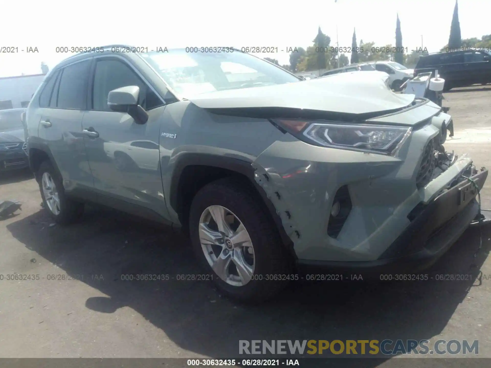 1 Photograph of a damaged car JTMR6RFV4MD011613 TOYOTA RAV4 2021