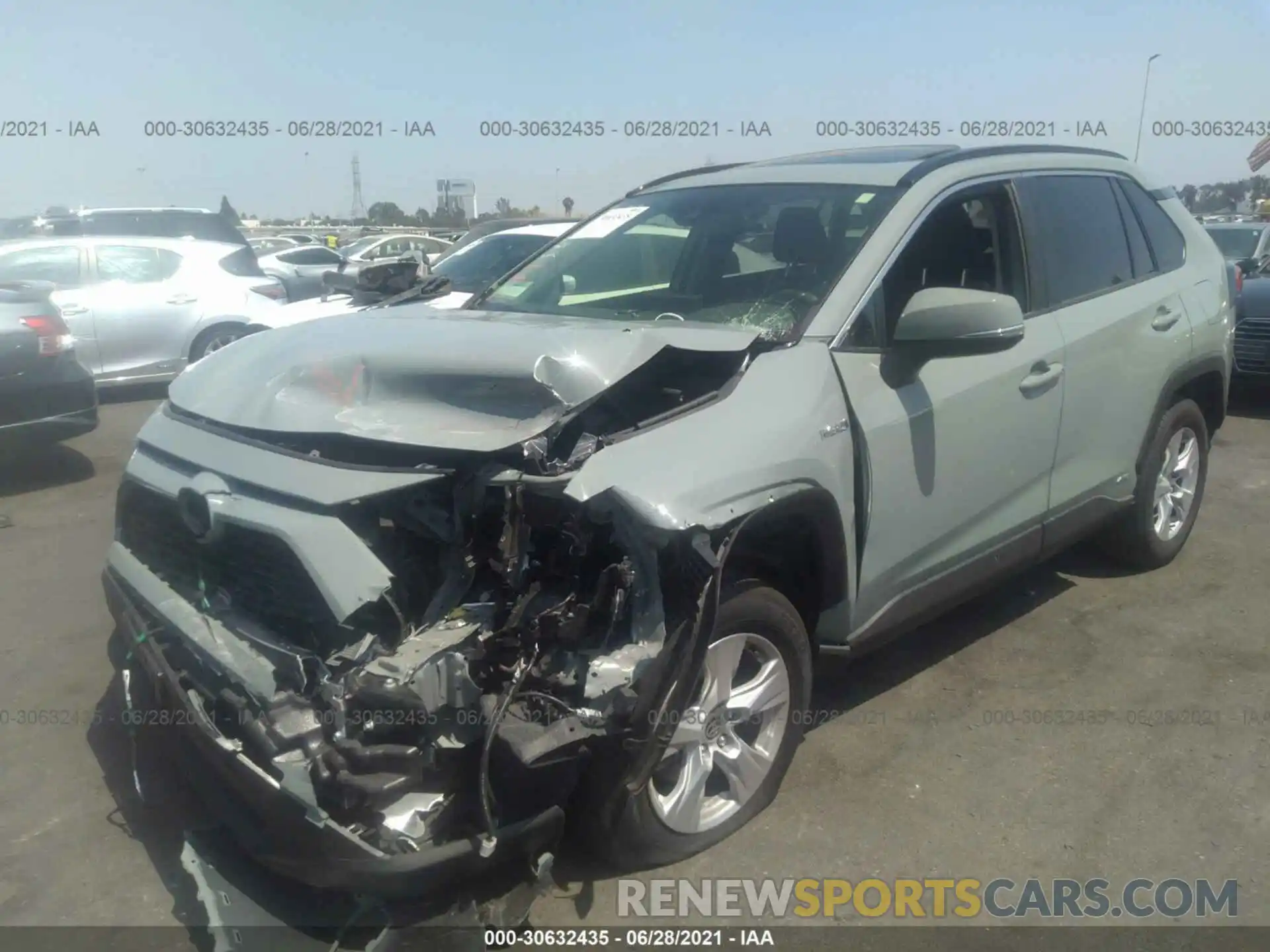 2 Photograph of a damaged car JTMR6RFV4MD011613 TOYOTA RAV4 2021