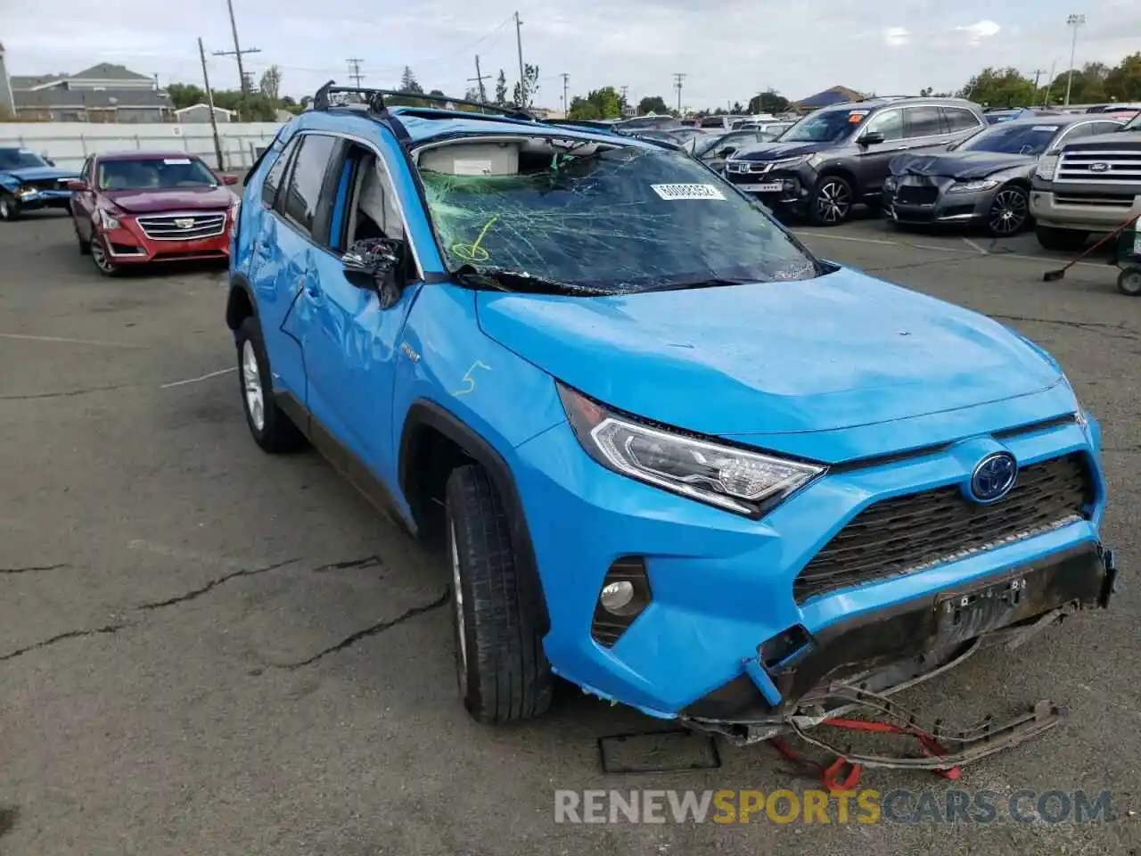 1 Photograph of a damaged car JTMR6RFV7MD508154 TOYOTA RAV4 2021