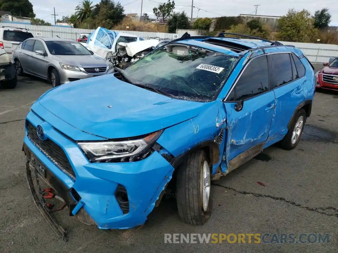 2 Photograph of a damaged car JTMR6RFV7MD508154 TOYOTA RAV4 2021