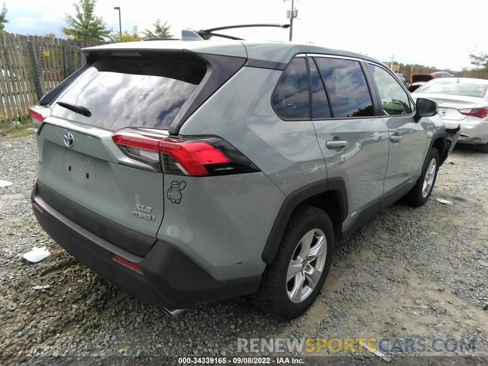 4 Photograph of a damaged car JTMRWRFV0MJ054363 TOYOTA RAV4 2021