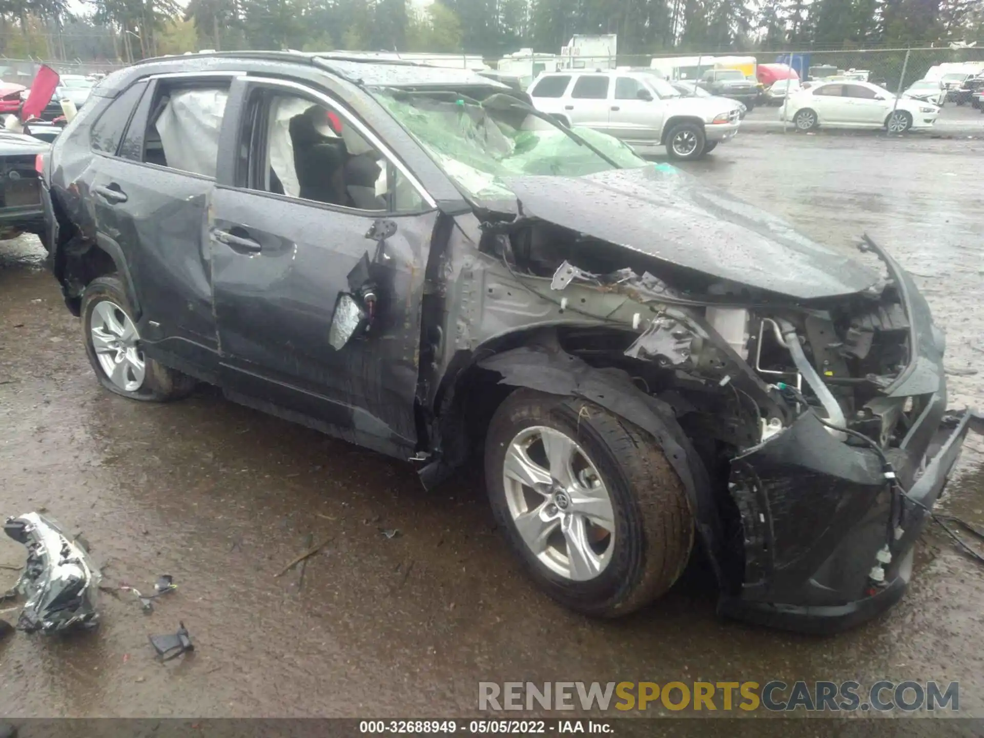 1 Photograph of a damaged car JTMRWRFV1MD122717 TOYOTA RAV4 2021