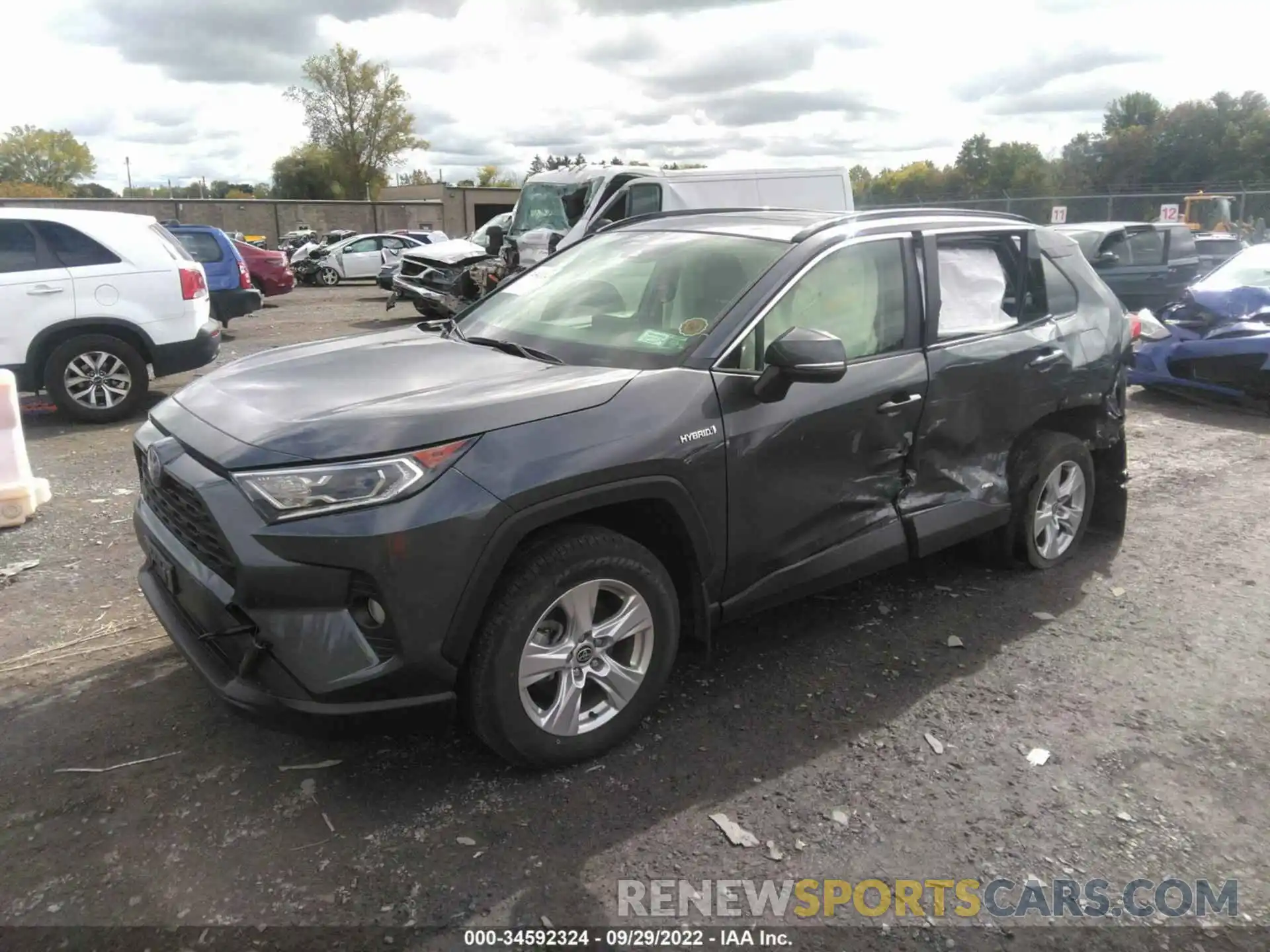 2 Photograph of a damaged car JTMRWRFV3MD126252 TOYOTA RAV4 2021