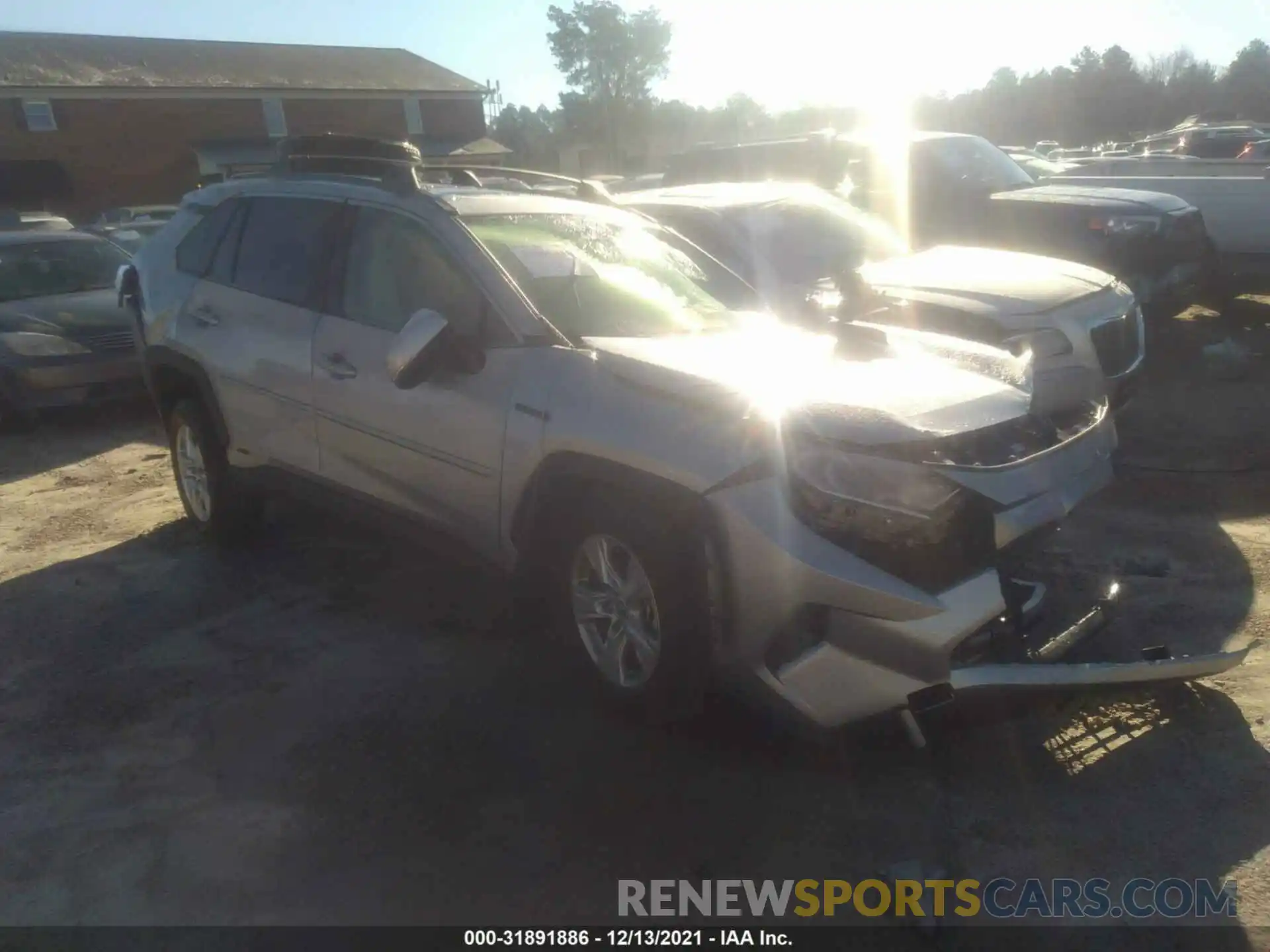 1 Photograph of a damaged car JTMRWRFV4MJ053443 TOYOTA RAV4 2021