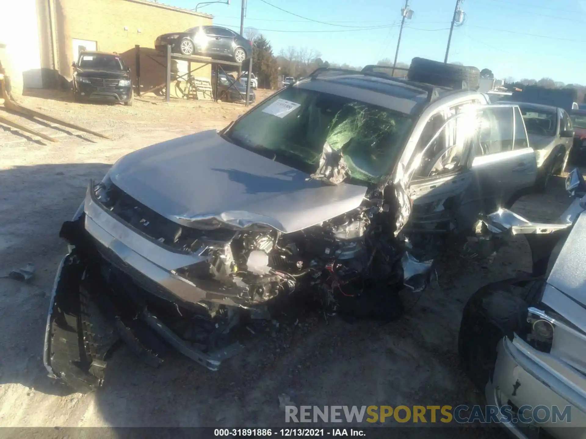 2 Photograph of a damaged car JTMRWRFV4MJ053443 TOYOTA RAV4 2021