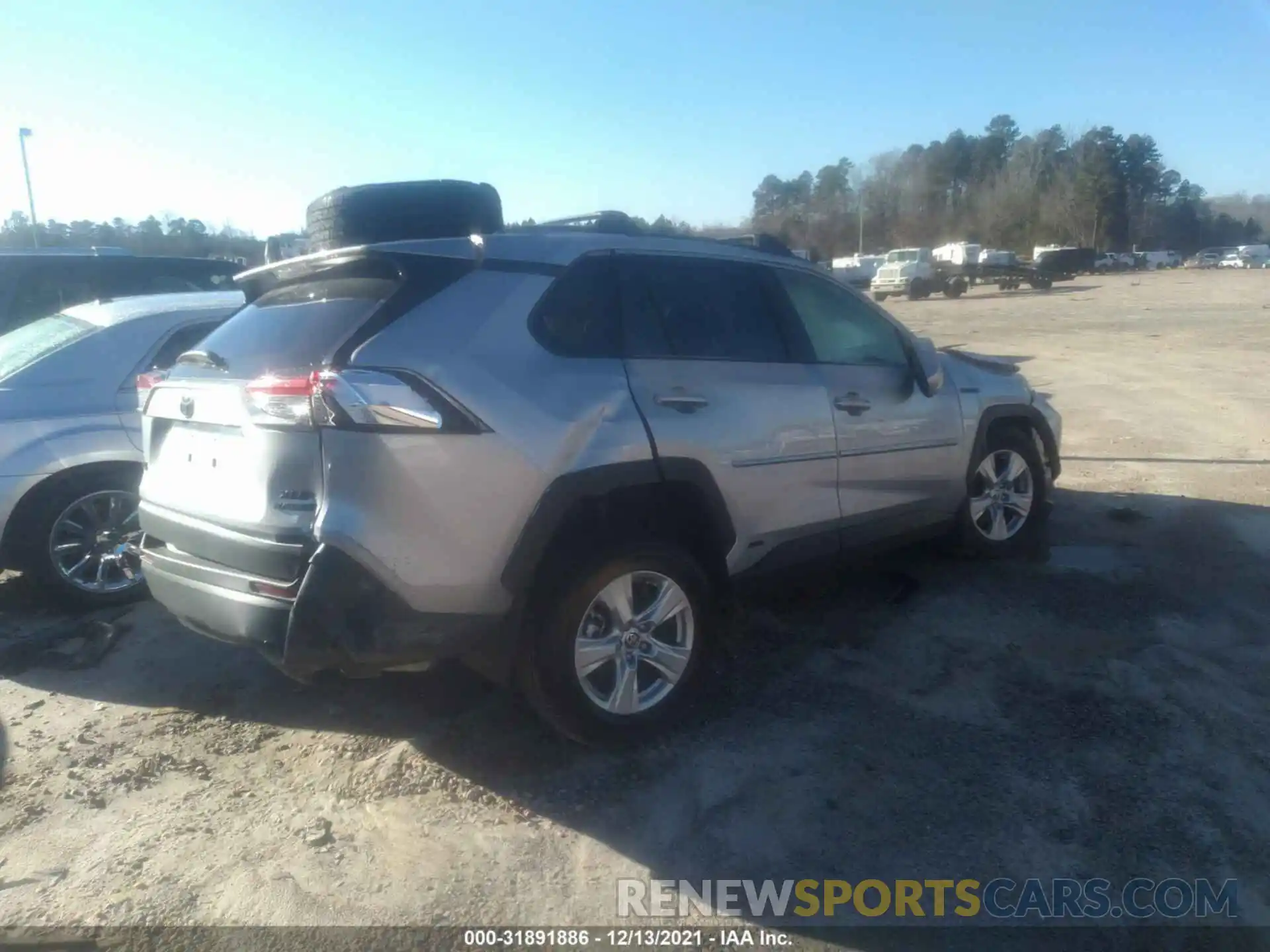 4 Photograph of a damaged car JTMRWRFV4MJ053443 TOYOTA RAV4 2021