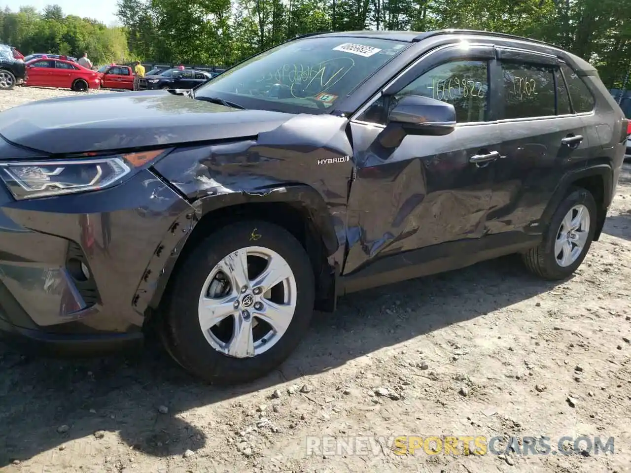 9 Photograph of a damaged car JTMRWRFV5MD102535 TOYOTA RAV4 2021