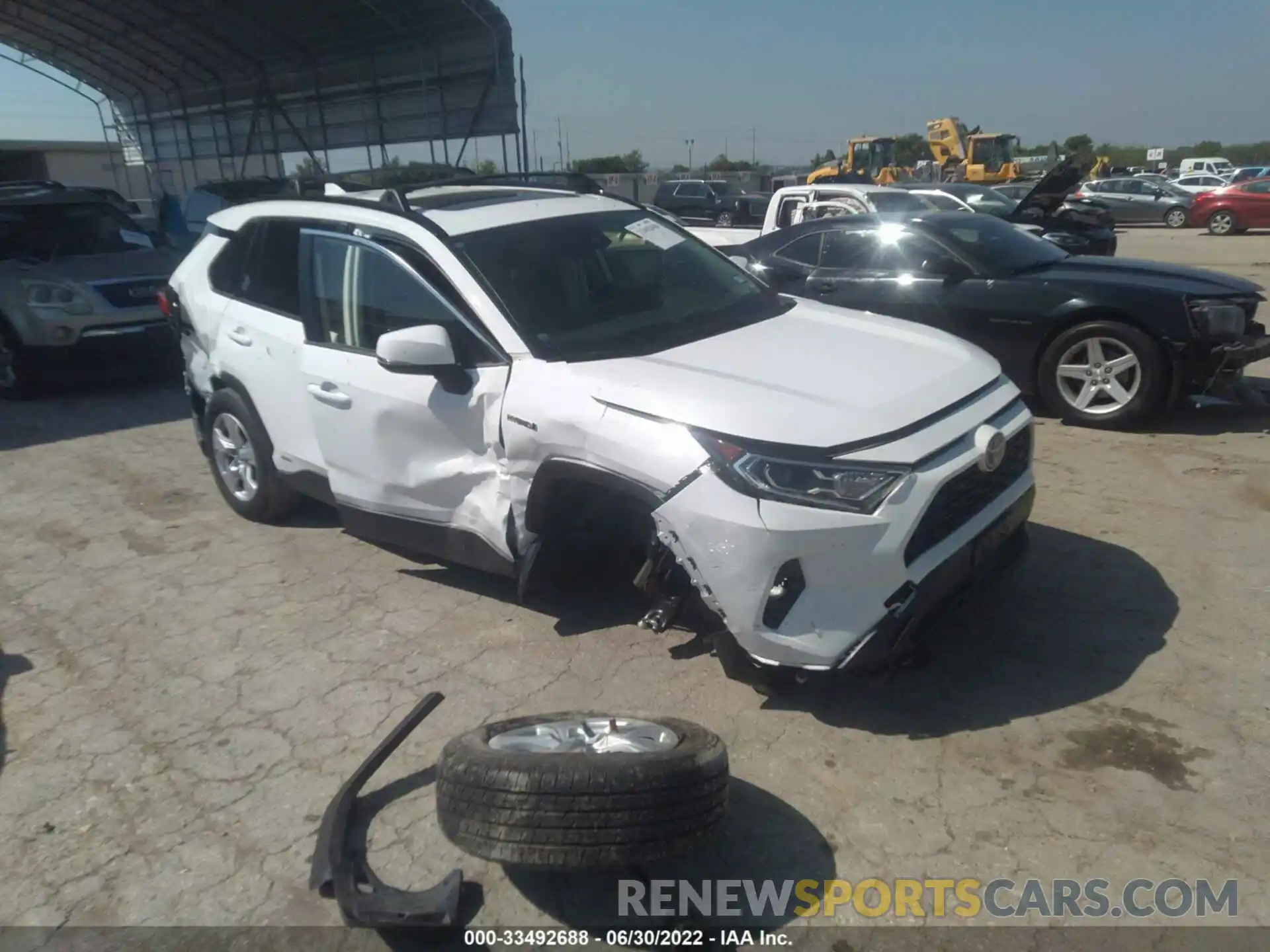 1 Photograph of a damaged car JTMRWRFV5MD126222 TOYOTA RAV4 2021