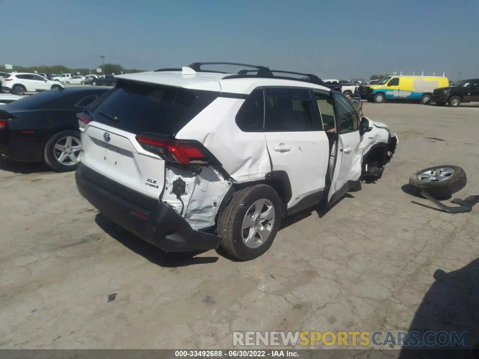 4 Photograph of a damaged car JTMRWRFV5MD126222 TOYOTA RAV4 2021