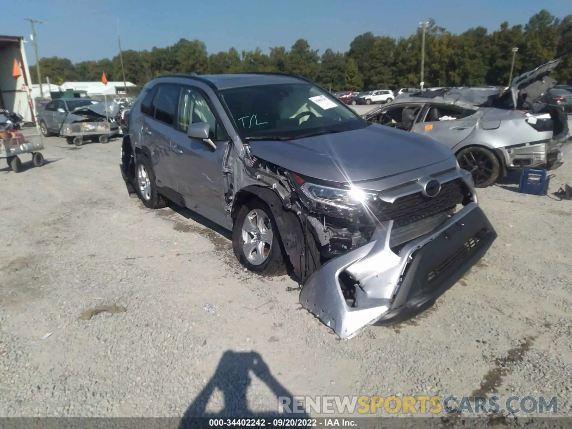 1 Photograph of a damaged car JTMRWRFV5MD127239 TOYOTA RAV4 2021