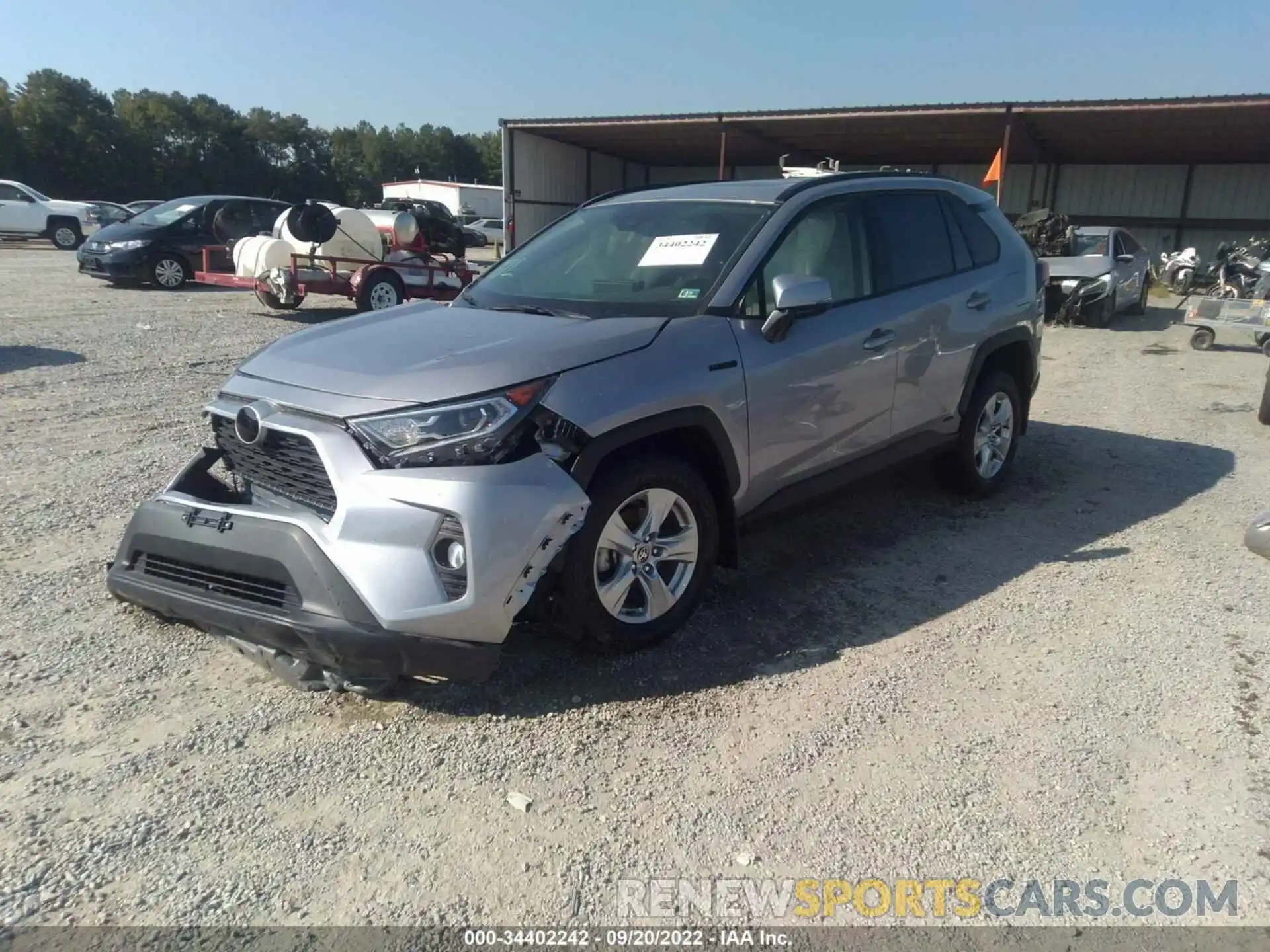 2 Photograph of a damaged car JTMRWRFV5MD127239 TOYOTA RAV4 2021