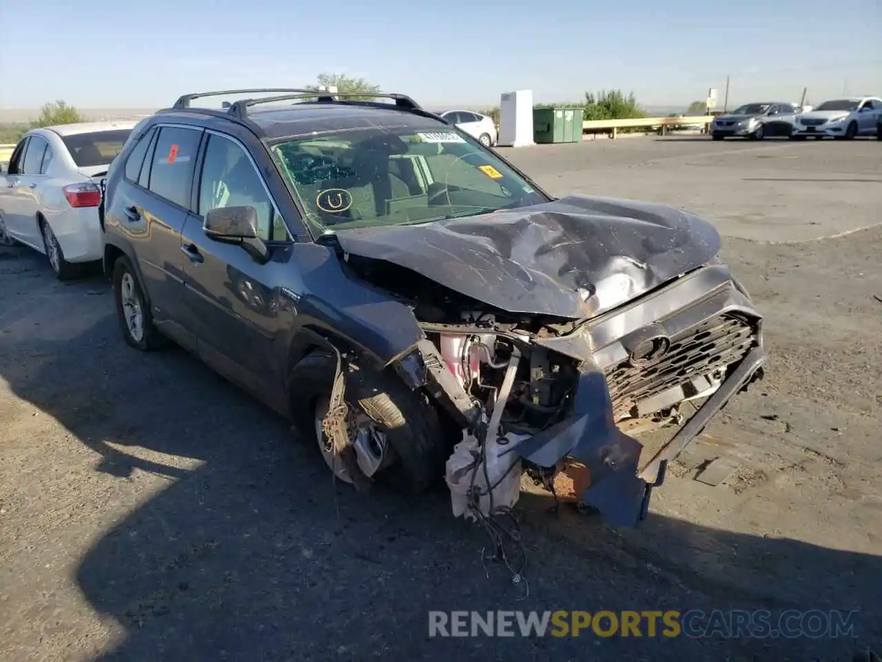 1 Photograph of a damaged car JTMRWRFV5MD129427 TOYOTA RAV4 2021