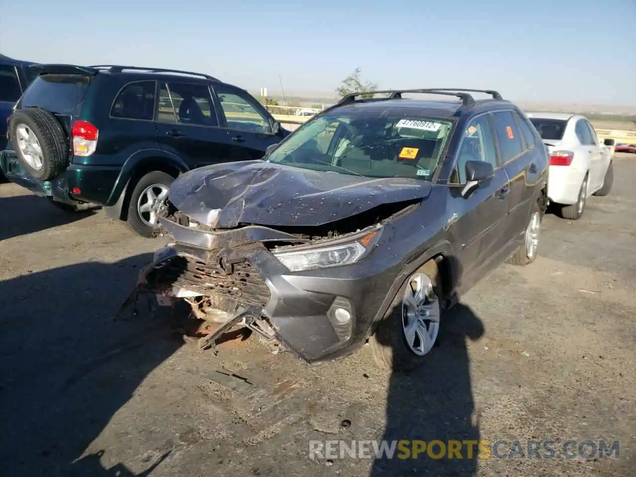 2 Photograph of a damaged car JTMRWRFV5MD129427 TOYOTA RAV4 2021