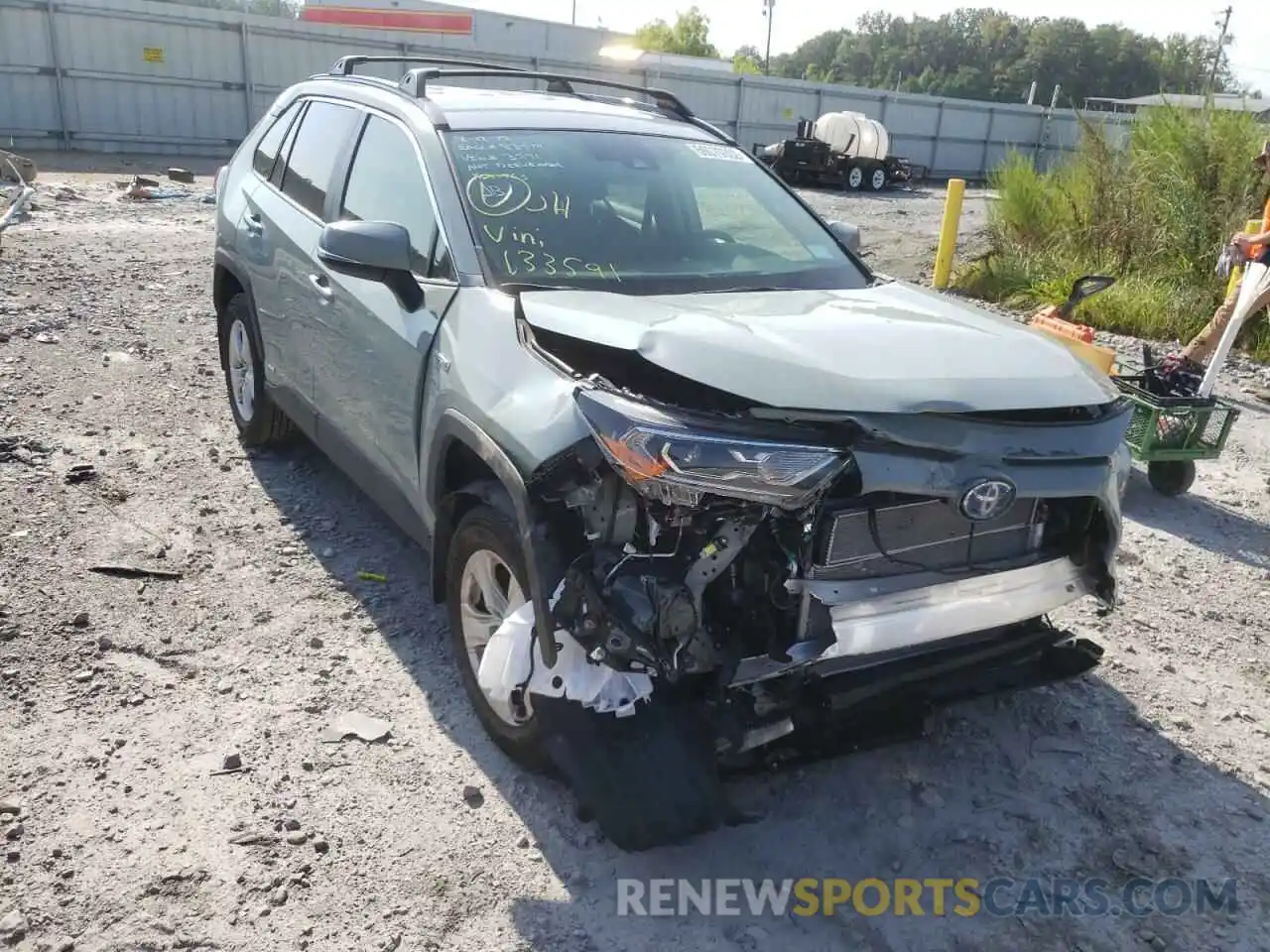 1 Photograph of a damaged car JTMRWRFV5MD133591 TOYOTA RAV4 2021