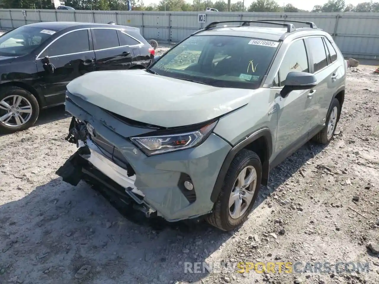 2 Photograph of a damaged car JTMRWRFV5MD133591 TOYOTA RAV4 2021