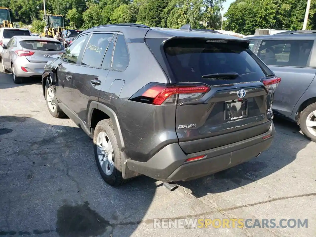 3 Photograph of a damaged car JTMRWRFV5MD135308 TOYOTA RAV4 2021