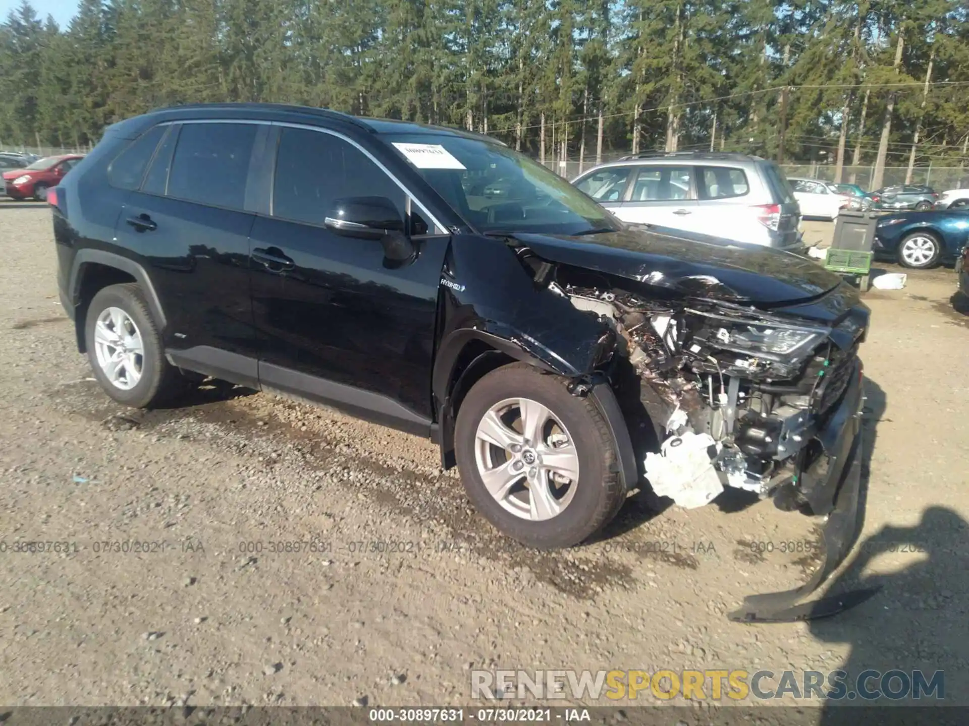 1 Photograph of a damaged car JTMRWRFV6MD106223 TOYOTA RAV4 2021