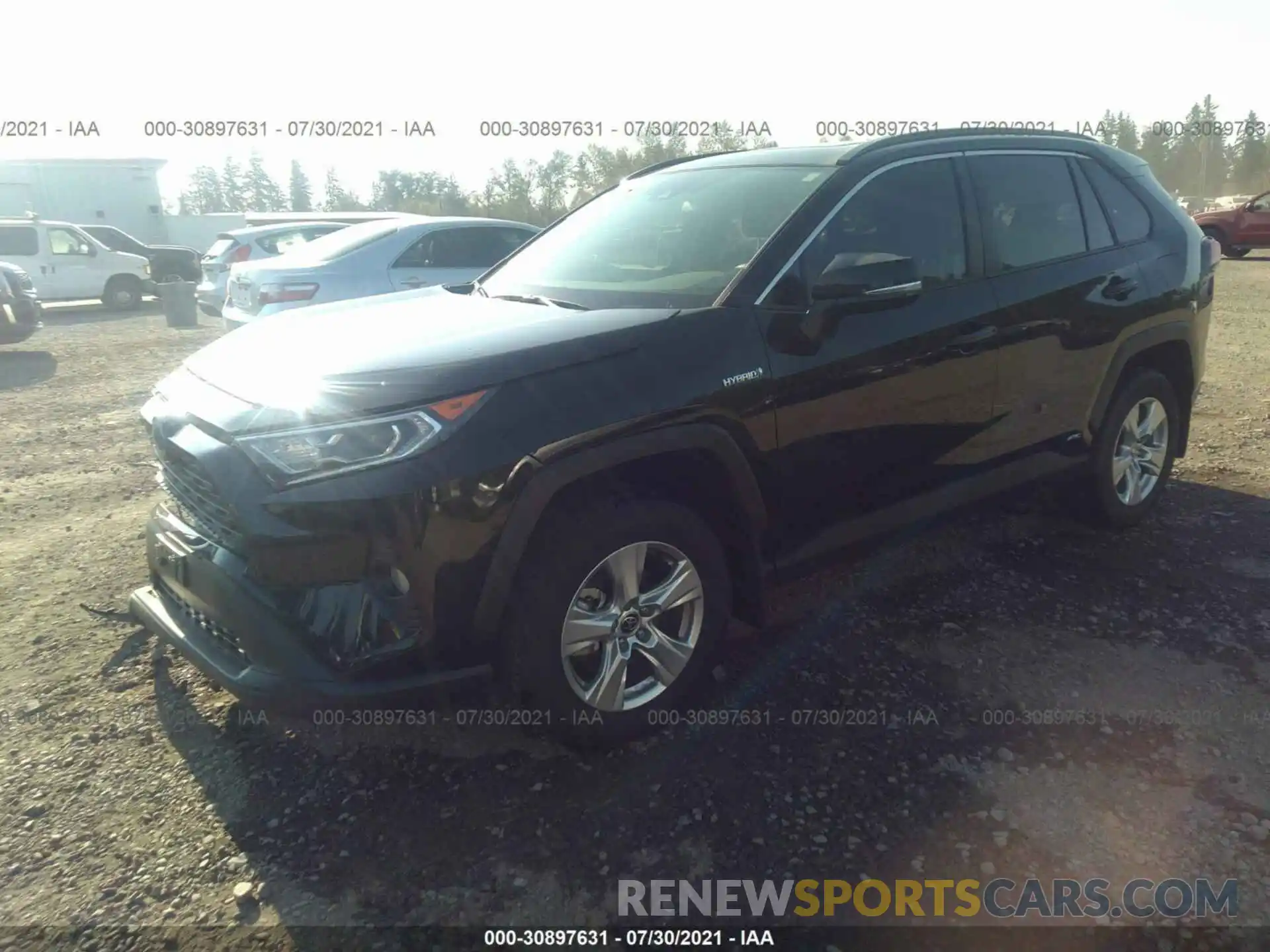 2 Фотография поврежденного автомобиля JTMRWRFV6MD106223 TOYOTA RAV4 2021