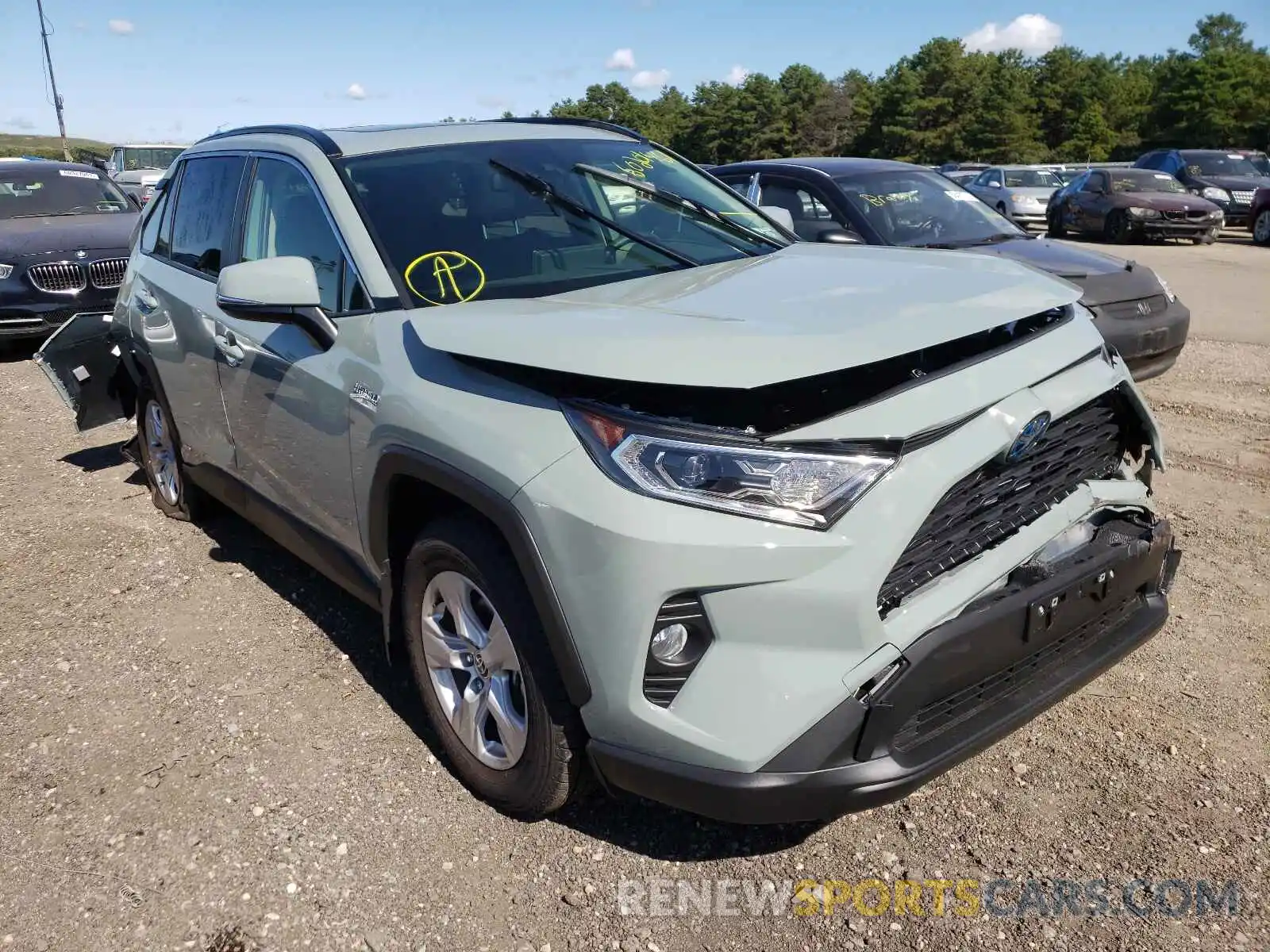 1 Photograph of a damaged car JTMRWRFV7MD117635 TOYOTA RAV4 2021