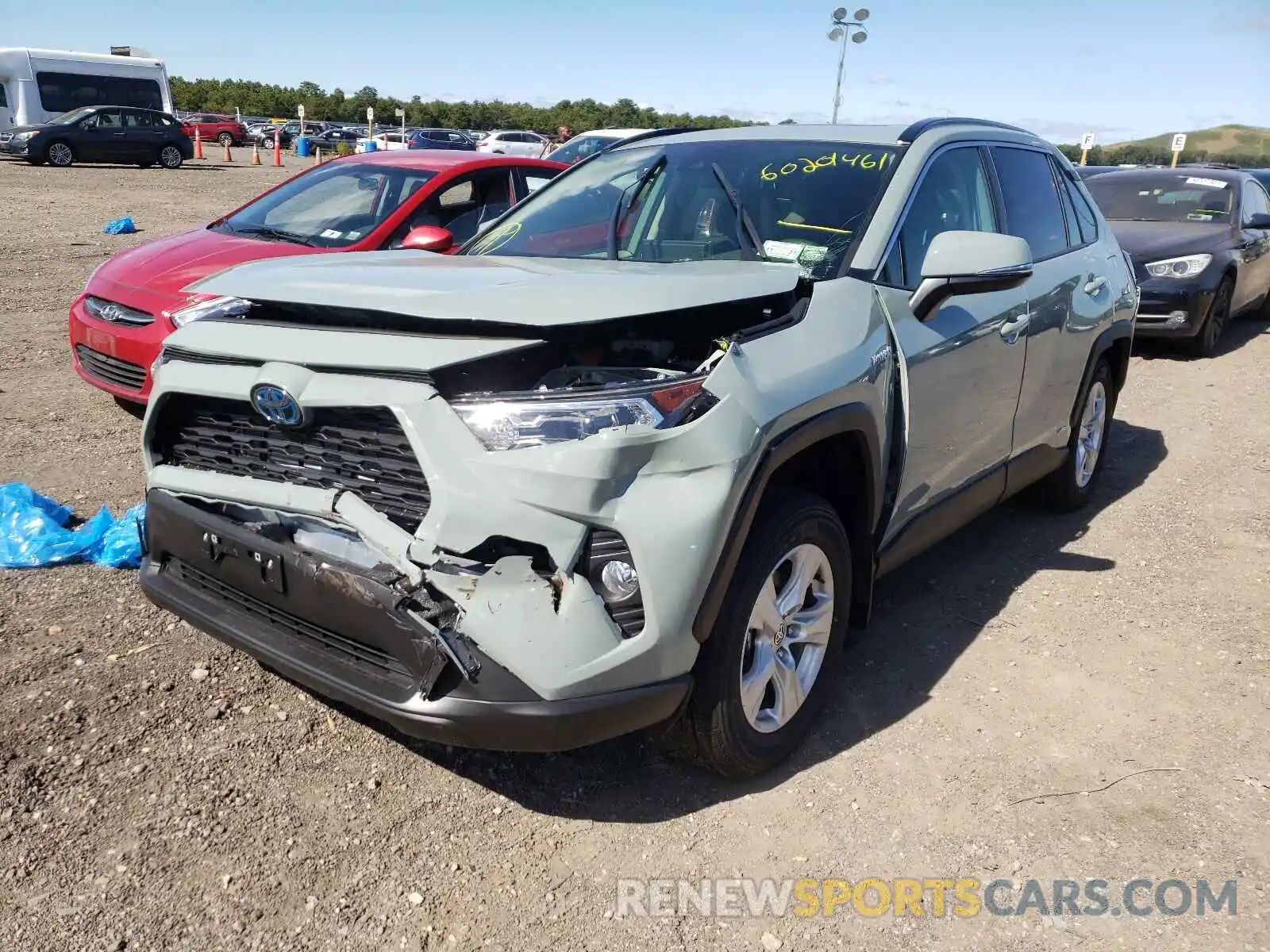 2 Photograph of a damaged car JTMRWRFV7MD117635 TOYOTA RAV4 2021