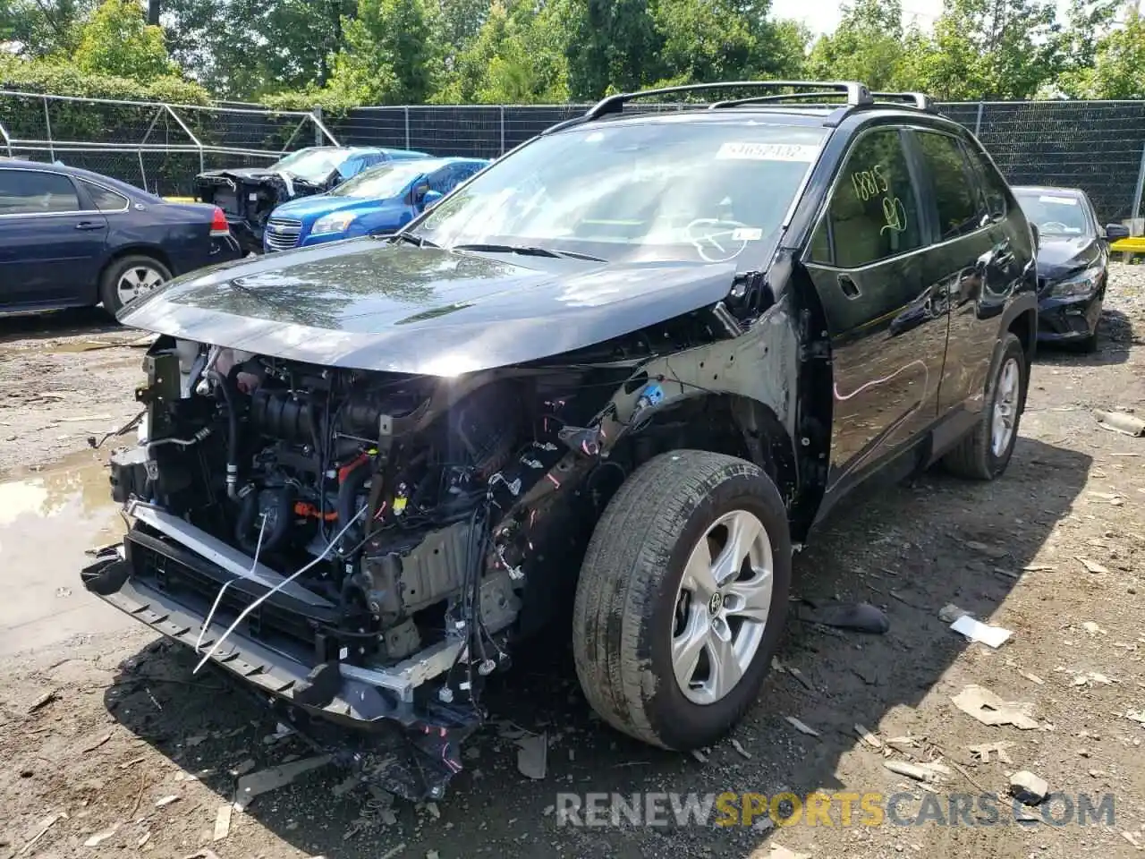 2 Photograph of a damaged car JTMRWRFV8MD113674 TOYOTA RAV4 2021