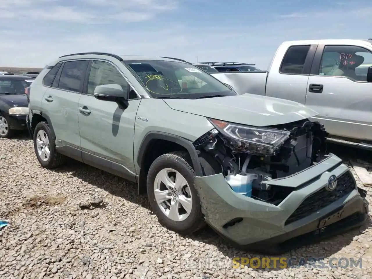 1 Photograph of a damaged car JTMRWRFV8MD125713 TOYOTA RAV4 2021