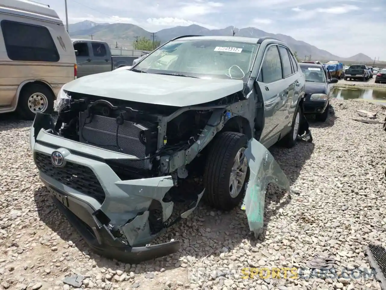 2 Photograph of a damaged car JTMRWRFV8MD125713 TOYOTA RAV4 2021