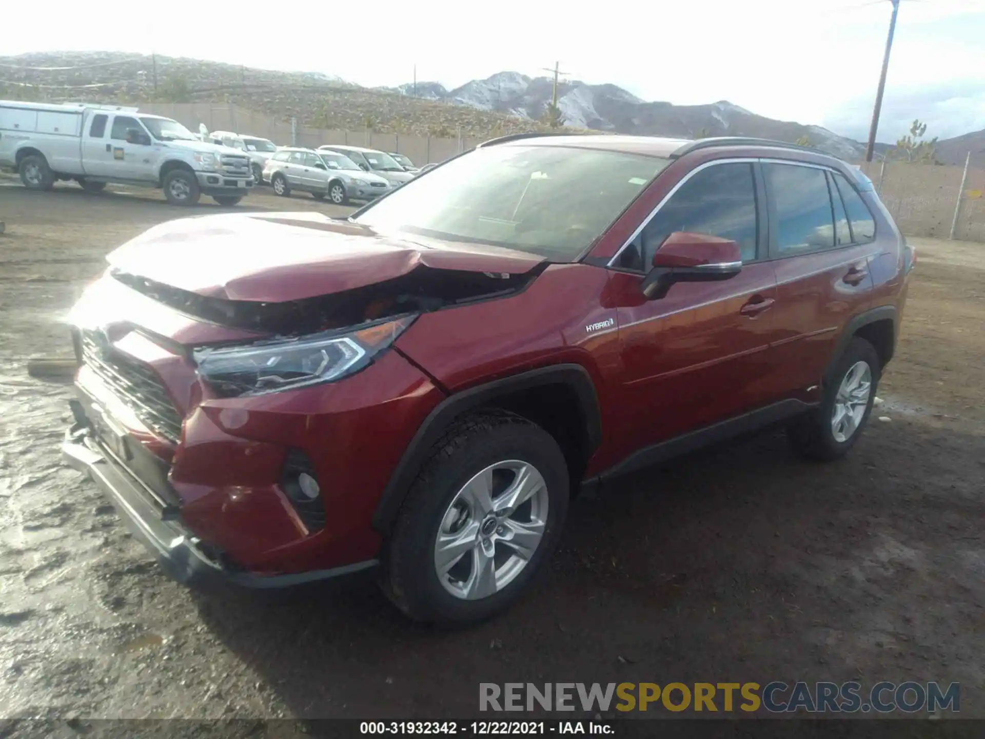 2 Photograph of a damaged car JTMRWRFV9MD118947 TOYOTA RAV4 2021