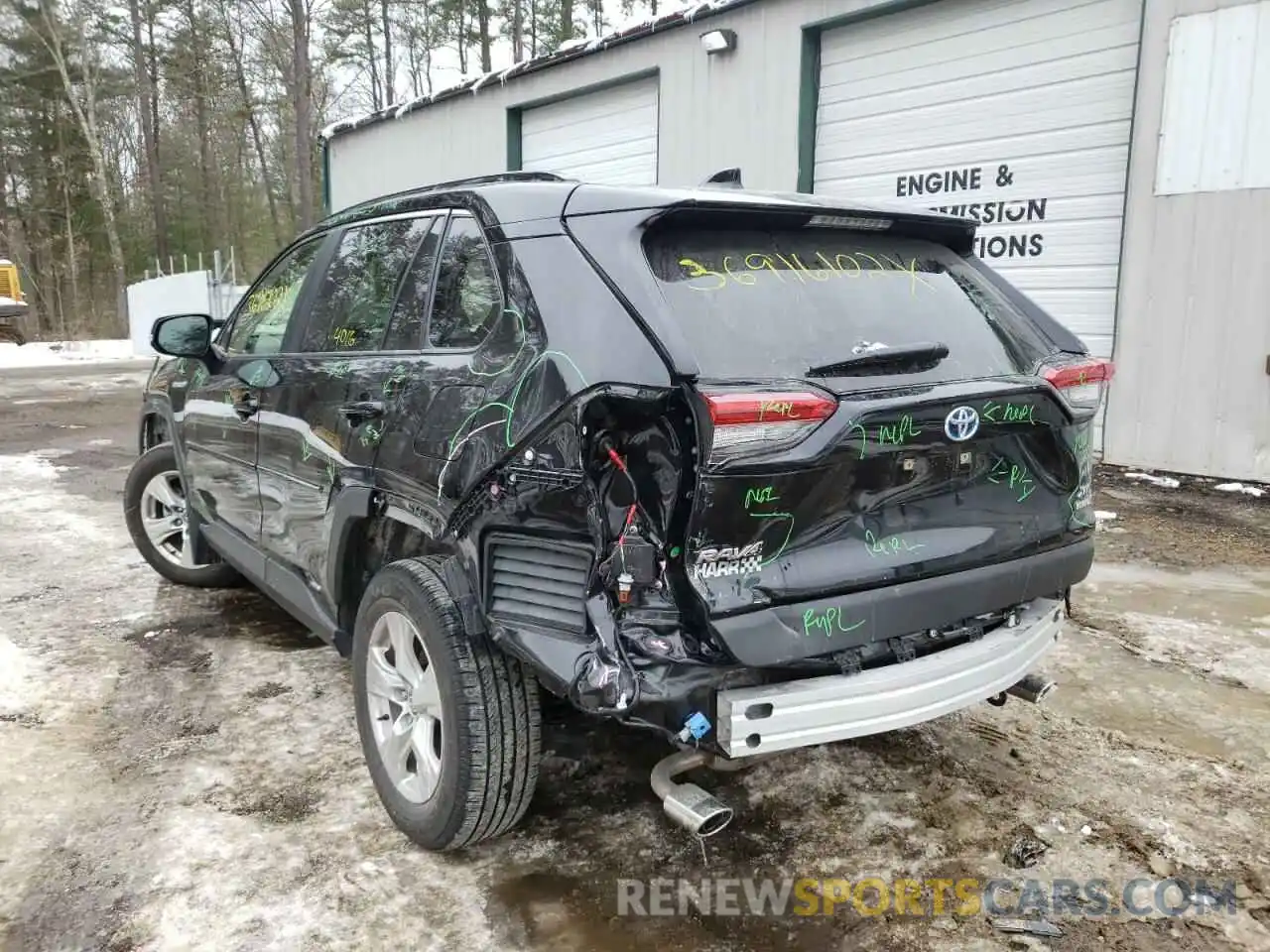 3 Фотография поврежденного автомобиля JTMRWRFVXMD121257 TOYOTA RAV4 2021