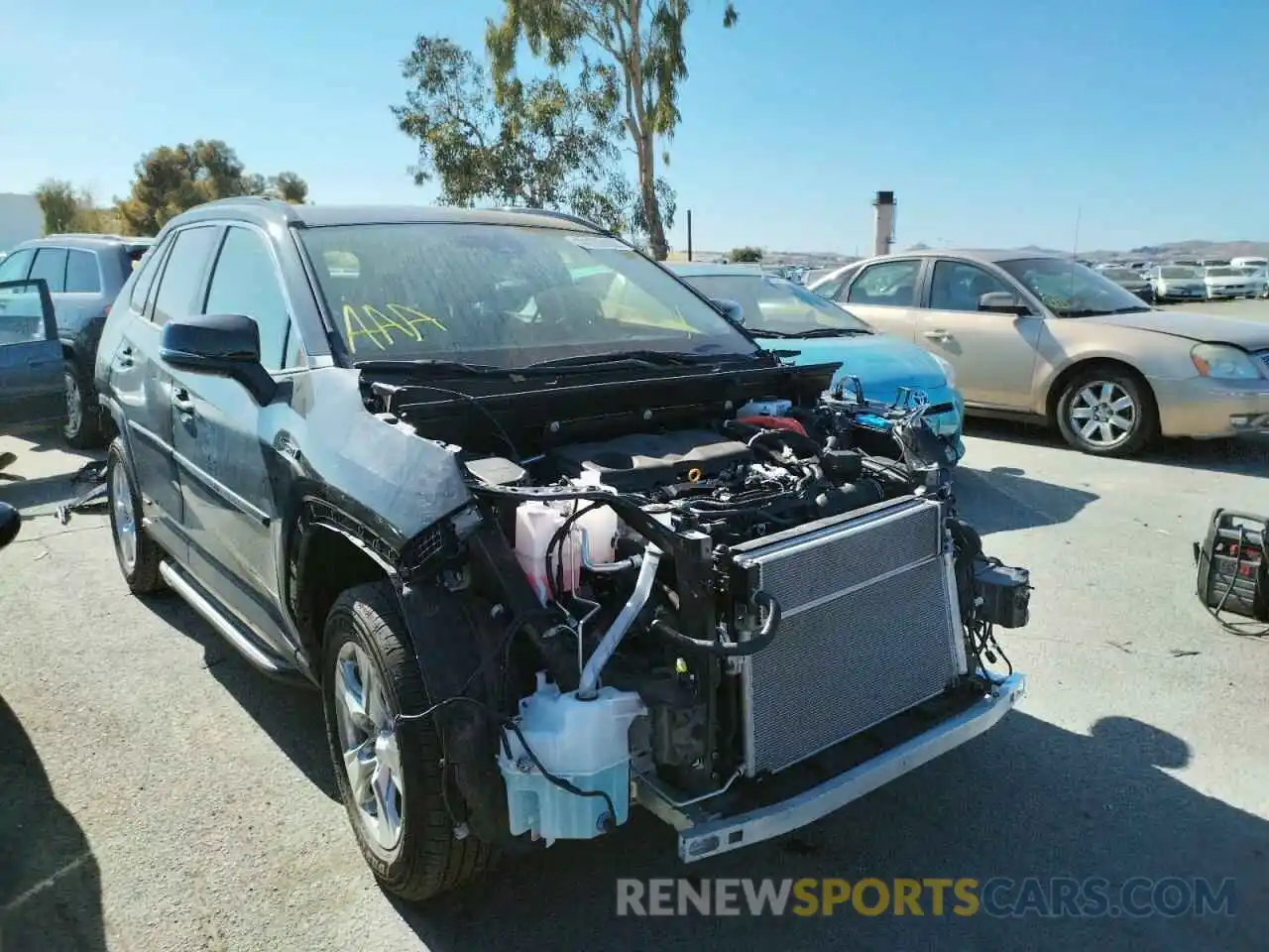 1 Photograph of a damaged car JTMRWRFVXMJ053835 TOYOTA RAV4 2021