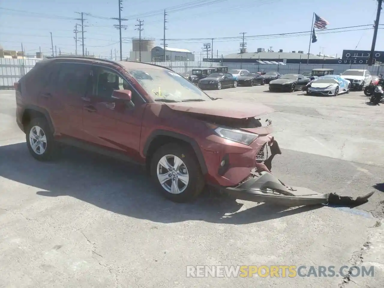 1 Photograph of a damaged car JTMW1RFV0MD072586 TOYOTA RAV4 2021