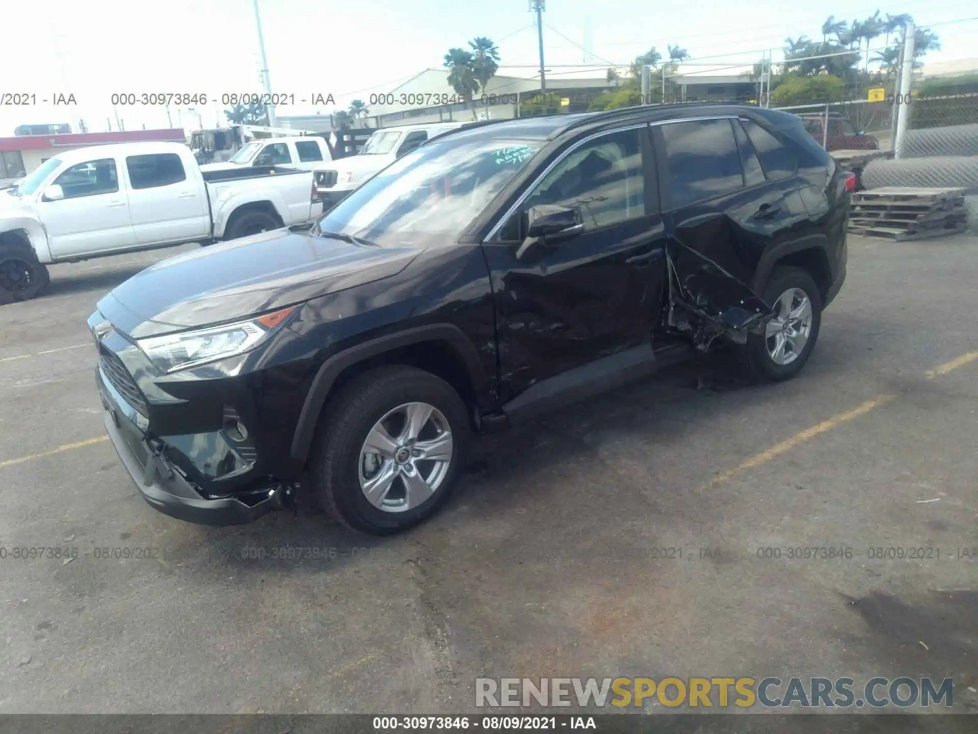 2 Photograph of a damaged car JTMW1RFV0MD080154 TOYOTA RAV4 2021