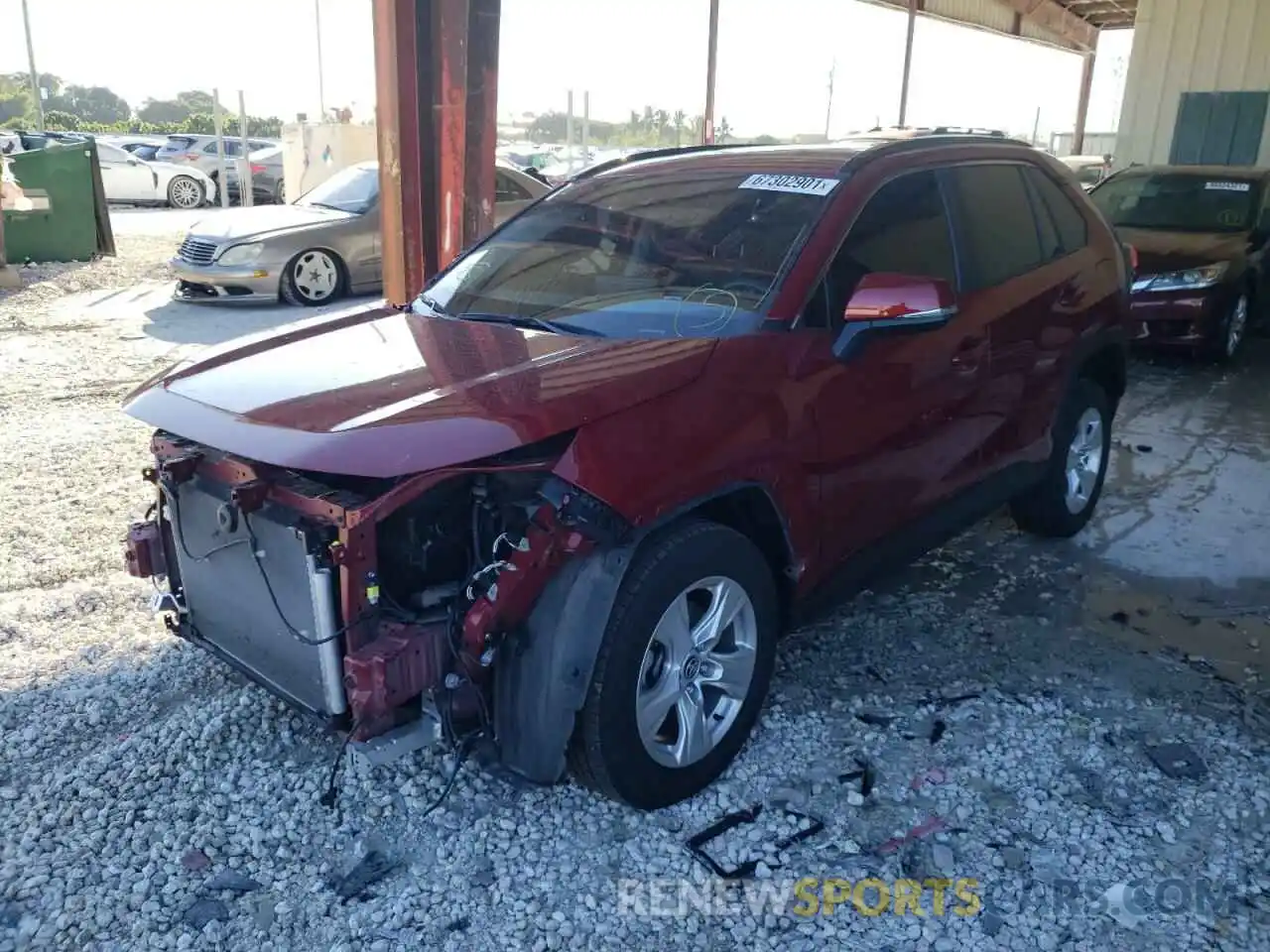 2 Photograph of a damaged car JTMW1RFV1MD072161 TOYOTA RAV4 2021