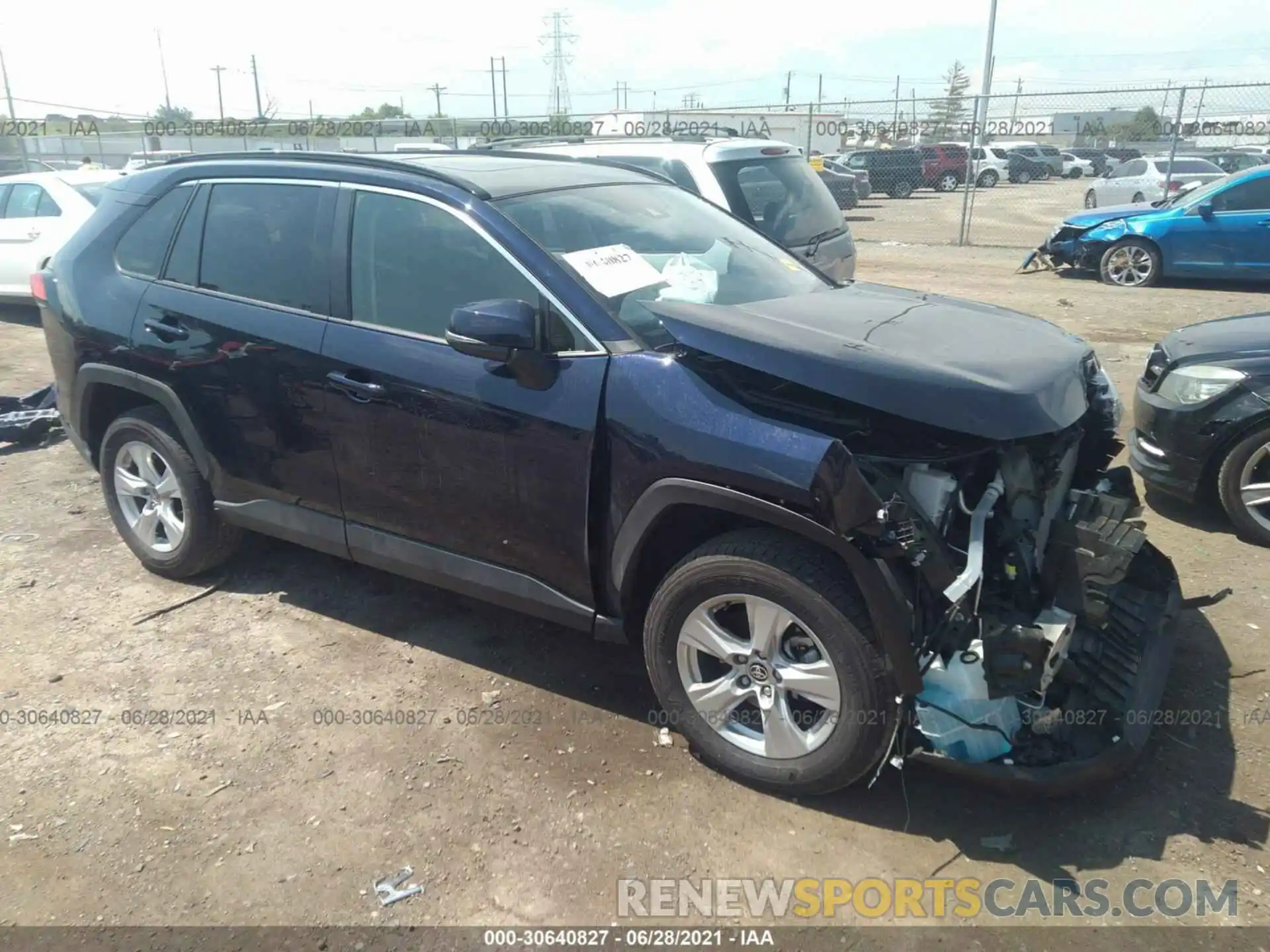 1 Photograph of a damaged car JTMW1RFV3MD064630 TOYOTA RAV4 2021