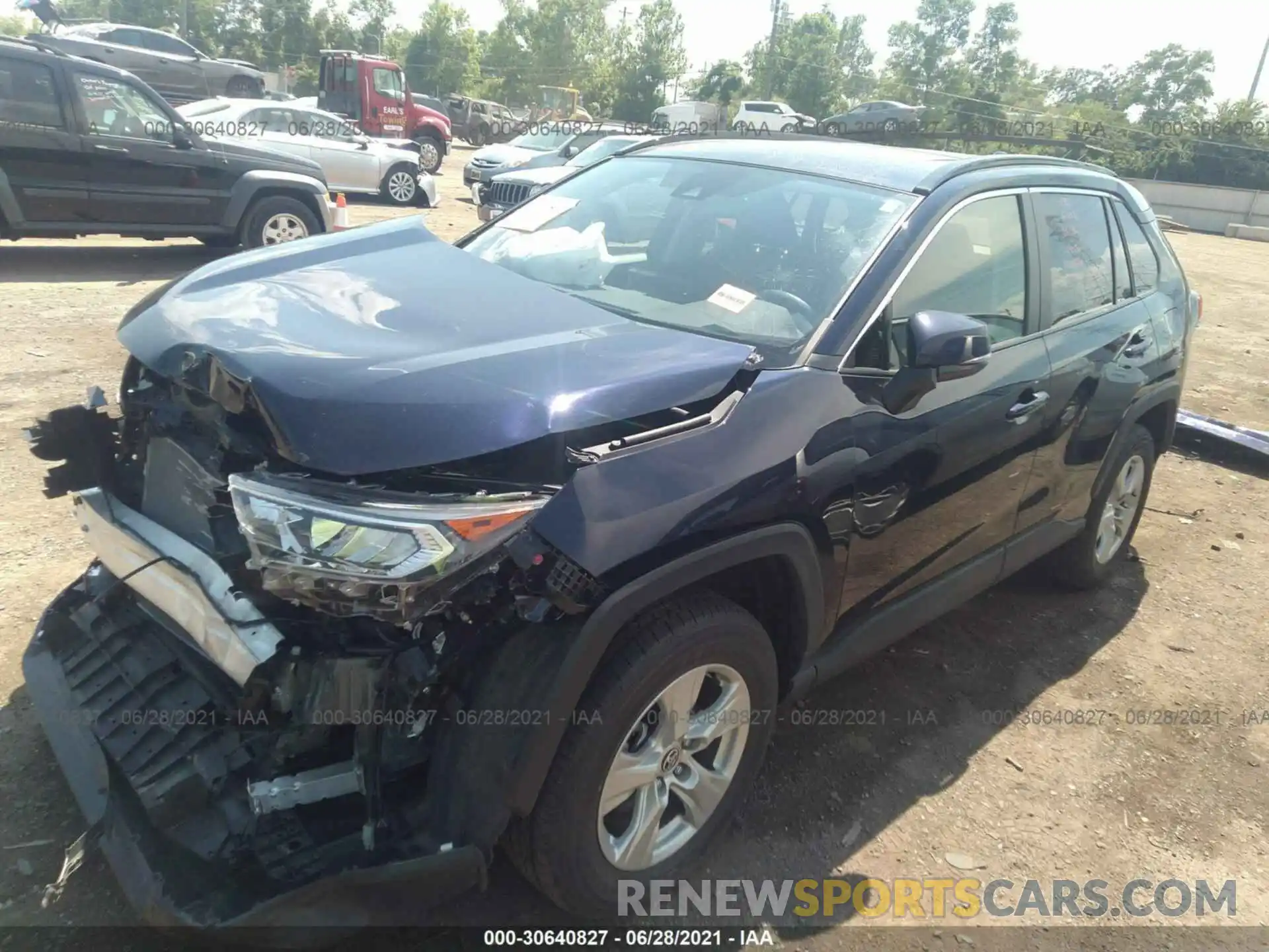 2 Photograph of a damaged car JTMW1RFV3MD064630 TOYOTA RAV4 2021