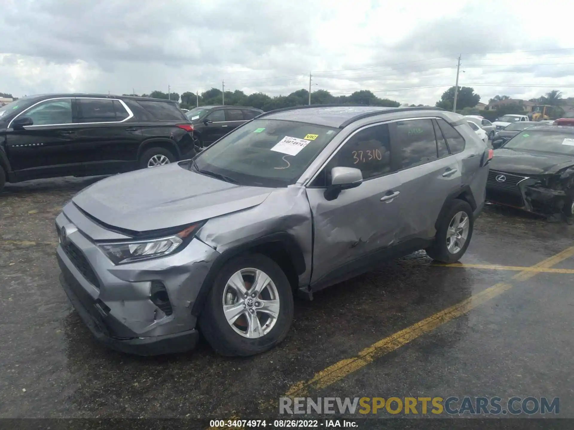 2 Photograph of a damaged car JTMW1RFV3MD068659 TOYOTA RAV4 2021