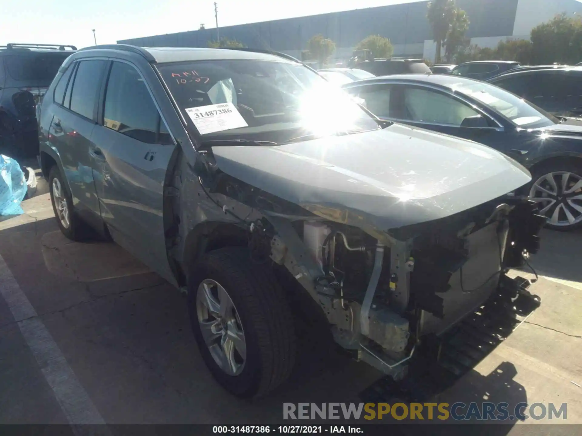 1 Photograph of a damaged car JTMW1RFV3MD073943 TOYOTA RAV4 2021