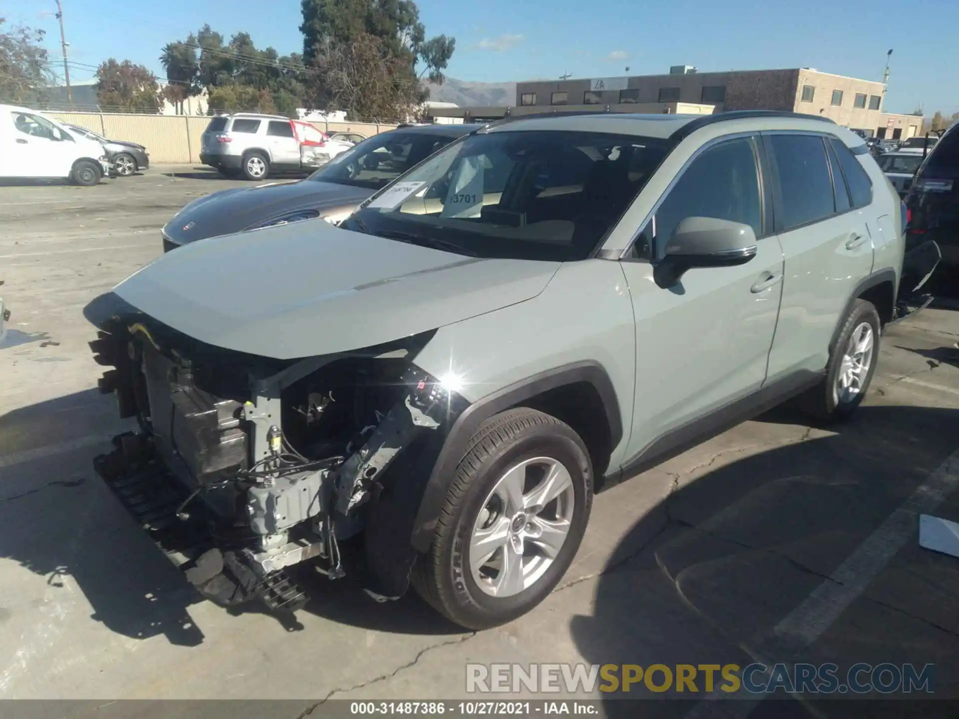 2 Photograph of a damaged car JTMW1RFV3MD073943 TOYOTA RAV4 2021