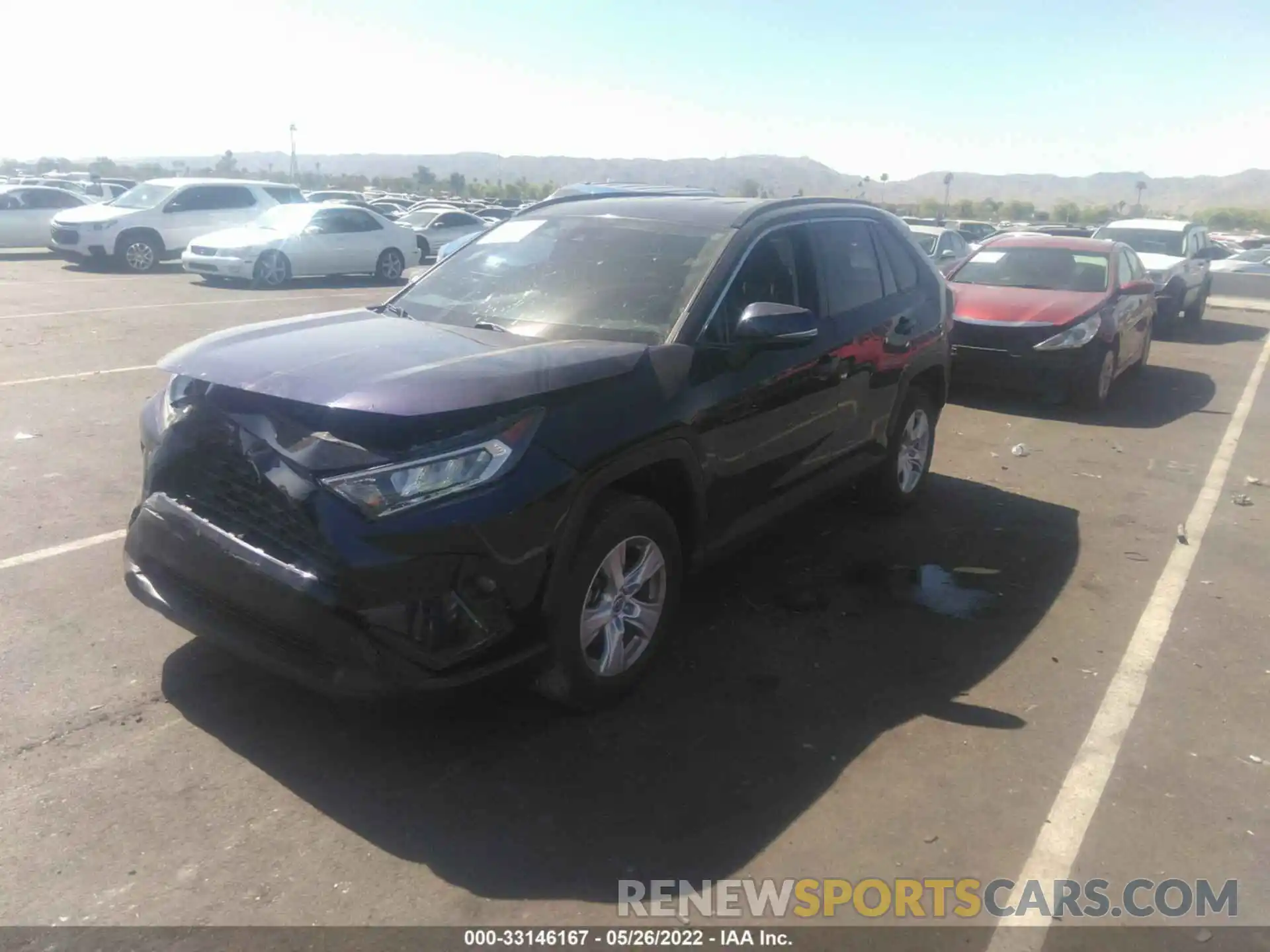 2 Photograph of a damaged car JTMW1RFV4MD066659 TOYOTA RAV4 2021