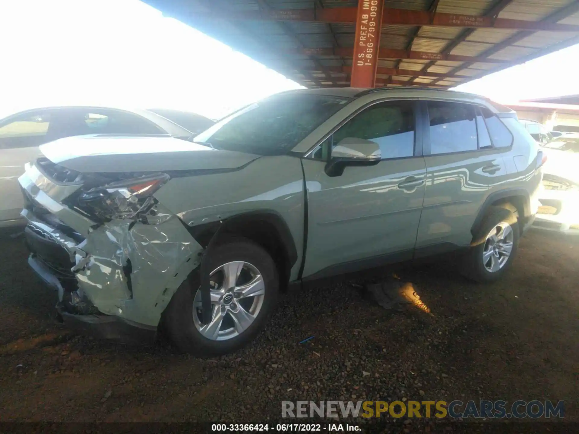 2 Photograph of a damaged car JTMW1RFV4MD523132 TOYOTA RAV4 2021