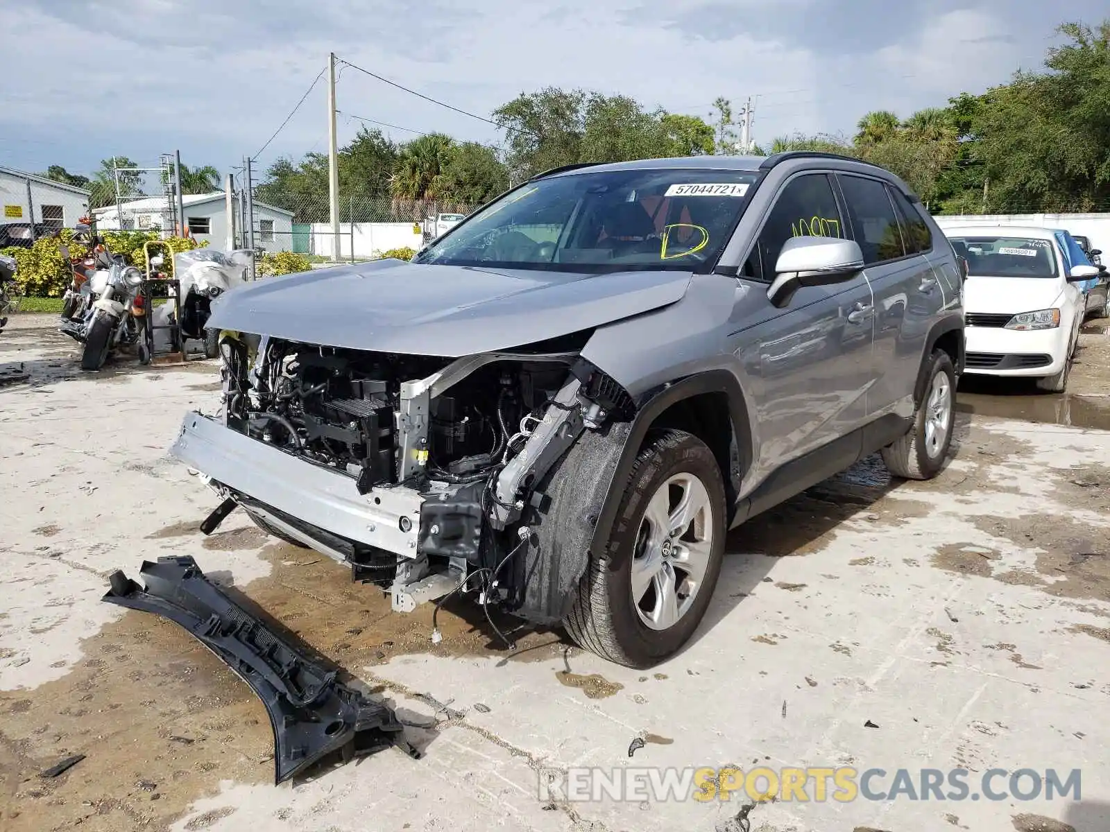 2 Photograph of a damaged car JTMW1RFV5MD068386 TOYOTA RAV4 2021