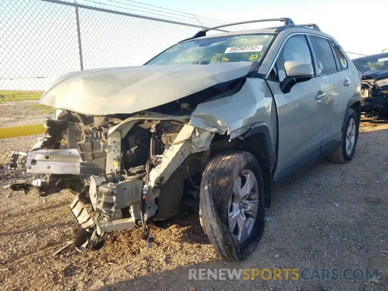 2 Photograph of a damaged car JTMW1RFV7MD074478 TOYOTA RAV4 2021