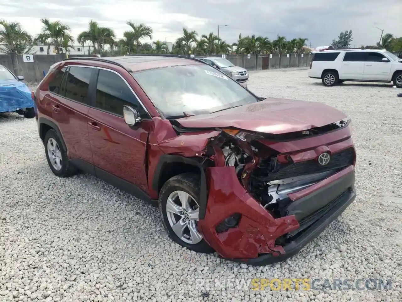 1 Photograph of a damaged car JTMW1RFV9MD071596 TOYOTA RAV4 2021