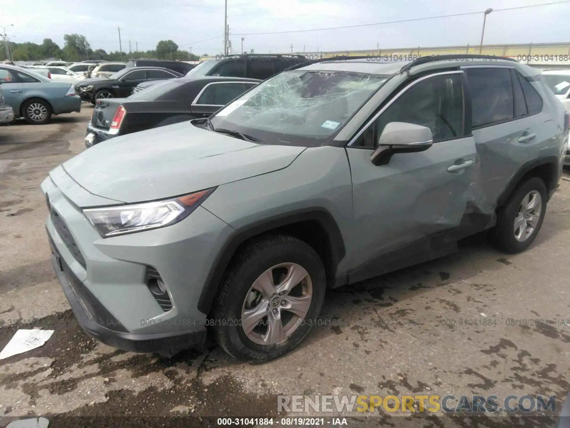 2 Photograph of a damaged car JTMW1RFV9MD073140 TOYOTA RAV4 2021