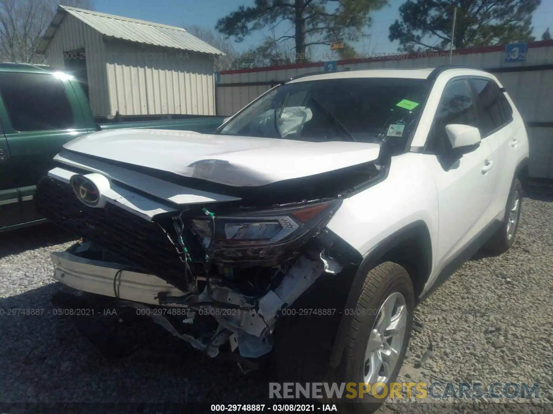 2 Photograph of a damaged car JTMW1RFV9MJ022819 TOYOTA RAV4 2021